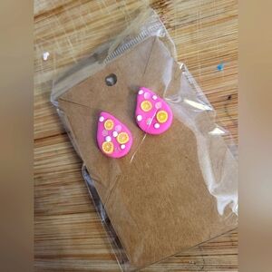 Pink Lemonade Earrings 💓🍋